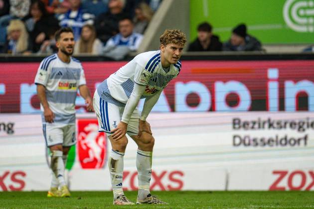 3.Liga MSV Duisburg - TSG Hoffenheim II ** NUR FÜR REDAKTIONELLE ZWECKE ** EDITORIAL USE ONLY **<p>Fußball 3.Liga MSV Duisburg - TSG Hoffenheim II am 10.10.26 in der Schauinsland-Reisen Arena in Duisburg Dominik Kother ( Duisburg ) Duisburg Copyright: JakobxKlos