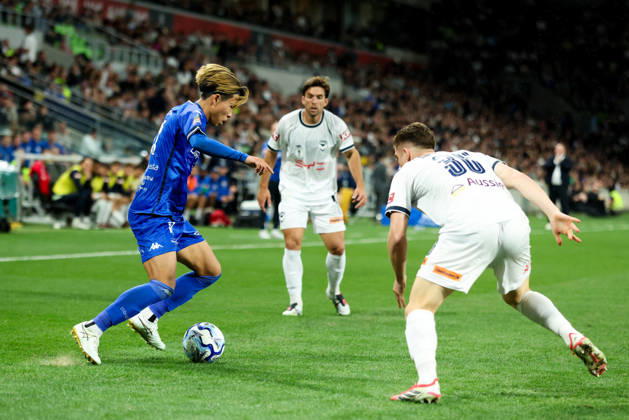 October 10, 2026, Melbourne, Victoria, Australia: MELBOURNE, AUSTRALIA - OCTOBER 10: Yuki Uchida of South Melbourne FC whilst playing Melbourne Victory FC during the Australia Cup Final match at AAMI Park on October 10, 2026 in Melbourne, Austr0alia. Melbourne Australia - ZUMAp121 20261010_zsp_p121_080 Copyright: xChrisxPutnamx