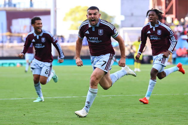 Aston Villa v Brentford, Premier League John McGinn of Aston Villa celebrates his goal making it 2-1 during the Aston Villa v Brentford Premier League match at Villa Park, Birmingham, England on 10 October 2026 Credit: Ryan Crockett Every Second Media Editorial use only. All images are copyright Every Second Media Limited. No images may be reproduced without prior permission. All rights reserved. Premier League and Football League images are subject to licensing agreements with Football DataCo Limited. see https: www.football-dataco.com Copyright: xIMAGO EveryxSecondxMediax ESM-2212-0087 RyanxCrockettx xEveryxSecondxMediax