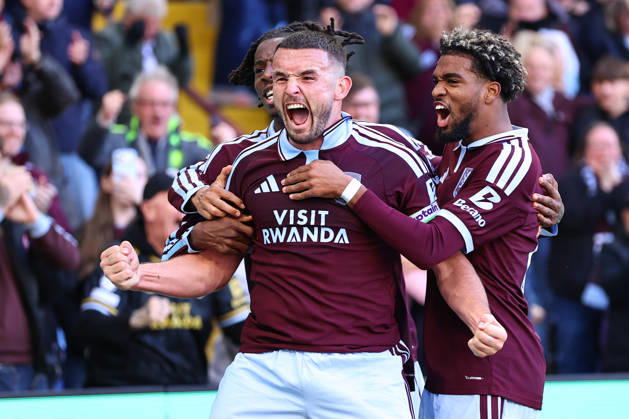 Aston Villa v Brentford, Premier League John McGinn of Aston Villa celebrates his goal making it 2-1 during the Aston Villa v Brentford Premier League match at Villa Park, Birmingham, England on 10 October 2026 Credit: Ryan Crockett Every Second Media Editorial use only. All images are copyright Every Second Media Limited. No images may be reproduced without prior permission. All rights reserved. Premier League and Football League images are subject to licensing agreements with Football DataCo Limited. see https: www.football-dataco.com Copyright: xIMAGO EveryxSecondxMediax ESM-2212-0091 RyanxCrockettx xEveryxSecondxMediax