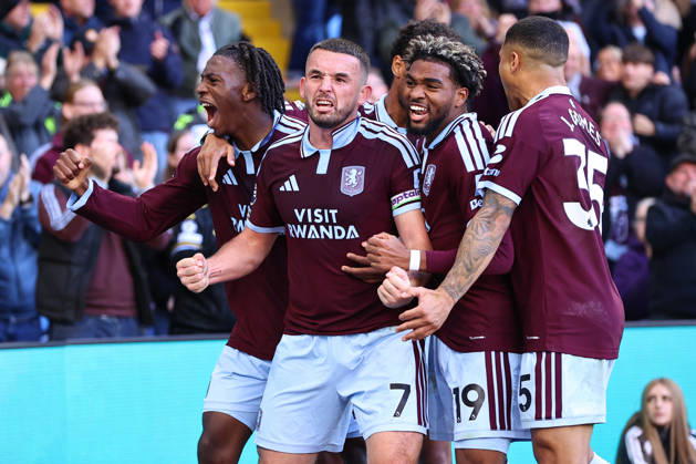 Aston Villa v Brentford, Premier League John McGinn of Aston Villa celebrates his goal making it 2-1 during the Aston Villa v Brentford Premier League match at Villa Park, Birmingham, England on 10 October 2026 Credit: Ryan Crockett Every Second Media Editorial use only. All images are copyright Every Second Media Limited. No images may be reproduced without prior permission. All rights reserved. Premier League and Football League images are subject to licensing agreements with Football DataCo Limited. see https: www.football-dataco.com Copyright: xIMAGO EveryxSecondxMediax ESM-2212-0095 RyanxCrockettx xEveryxSecondxMediax