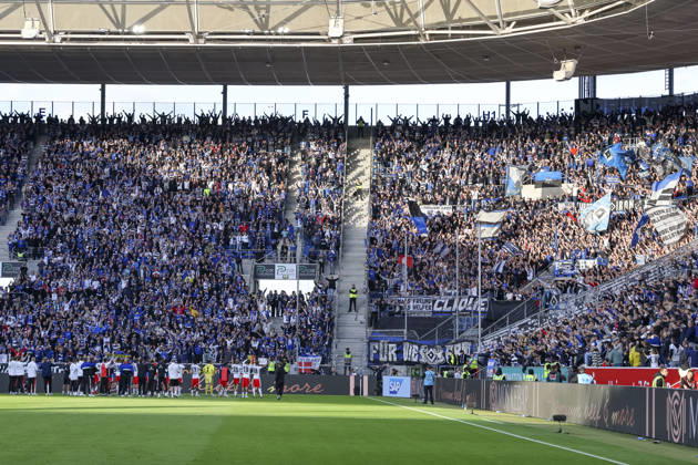 Hamburger SV nach dem Spiel bei den Fans , Deutschland, Fussball, 1. Bundesliga, 5.Spieltag, 2026 2027, TSG Hoffenheim vs. Hamburger SV, 10.10.2026, Sinsheim SNP Arena Deutschland Copyright: xGrantxHubbsx