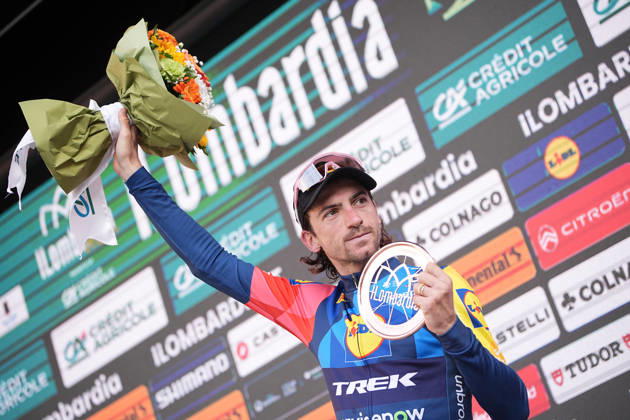 Italy s Giulio Ciccone of Lidl-Trek during the 120th edition of the Il Lombardia, Tour of Lombardy cycling race, a 239 km one day race from Bergamo to Como on October 10, 2026, Italy.  Copyright: xMarcoxAlpozzi LaPressex