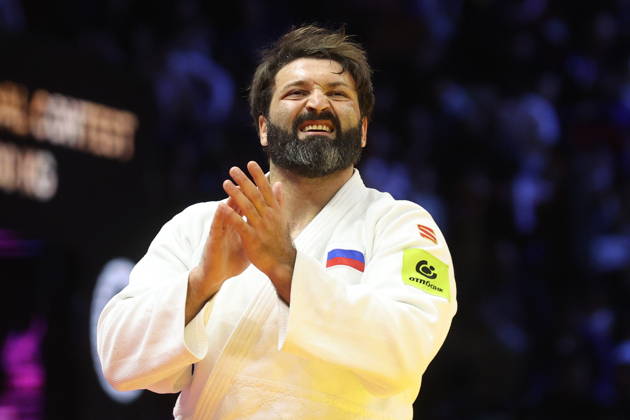 AZERBAIJAN, BAKU - OCTOBER 10, 2026: Russia s Inal Tasoev appears in his heavyweight bout during the 2026 World Judo Championships at the National Gymnastics Arena 2026 World Judo Championships In Baku  - ZUMAt113 20261010_zaa_t113_426 Copyright: xMikhailxSinitsynx