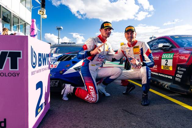 ADAC GT Masters, 11. + 12. Rennen Hockenheim 2026 63 Lamborghini Huracan GT3 EVO 2, LIQUI MOLY Team Engstler Motorsport: Finn Zulauf, Felix Hirsiger - picture by Gruppe C Photography Hockenheim Hockenheimring Baden-Württemberg Deutschland Copyright: xGruppexCxPhotographyx