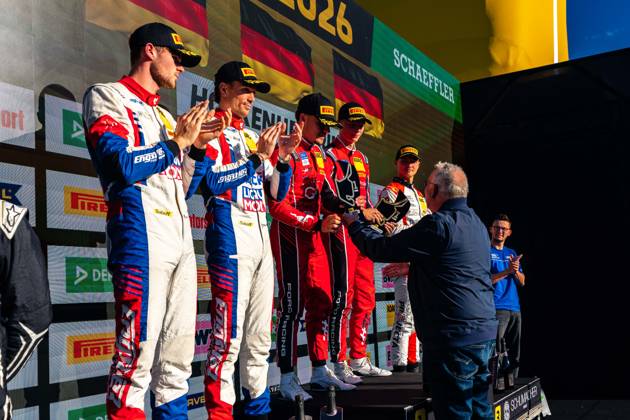 ADAC GT Masters, 11. + 12. Rennen Hockenheim 2026 63 Lamborghini Huracan GT3 EVO 2, LIQUI MOLY Team Engstler Motorsport: Finn Zulauf, Felix Hirsiger - picture by Gruppe C Photography Hockenheim Hockenheimring Baden-Württemberg Deutschland Copyright: xGruppexCxPhotographyx