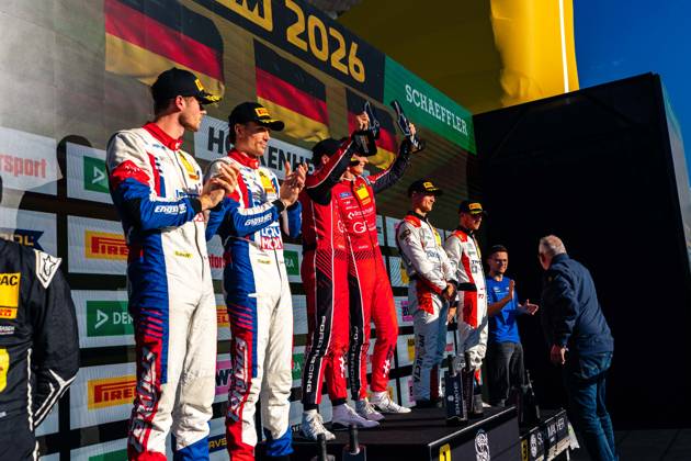 ADAC GT Masters, 11. + 12. Rennen Hockenheim 2026 63 Lamborghini Huracan GT3 EVO 2, LIQUI MOLY Team Engstler Motorsport: Finn Zulauf, Felix Hirsiger - picture by Gruppe C Photography Hockenheim Hockenheimring Baden-Württemberg Deutschland Copyright: xGruppexCxPhotographyx
