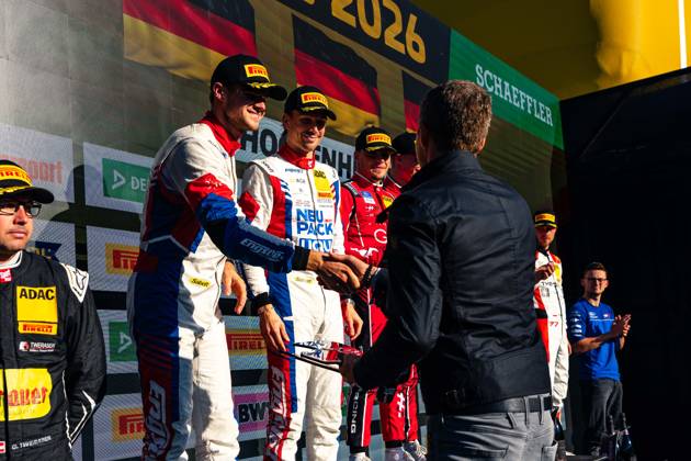 ADAC GT Masters, 11. + 12. Rennen Hockenheim 2026 63 Lamborghini Huracan GT3 EVO 2, LIQUI MOLY Team Engstler Motorsport: Finn Zulauf, Felix Hirsiger - picture by Gruppe C Photography Hockenheim Hockenheimring Baden-Württemberg Deutschland Copyright: xGruppexCxPhotographyx