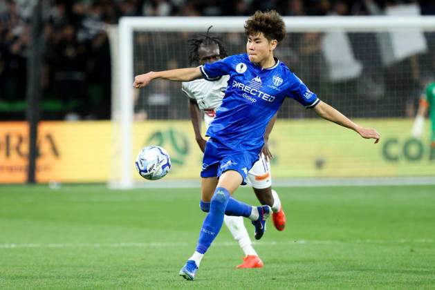 October 10, 2026, Melbourne, Victoria, Australia: MELBOURNE, AUSTRALIA - OCTOBER 10: David Yoo of South Melbourne FC whilst playing Melbourne Victory FC during the Australia Cup Final match at AAMI Park on October 10, 2026 in Melbourne, Austr0alia. Melbourne Australia - ZUMAp121 20261010_zsp_p121_102 Copyright: xChrisxPutnamx