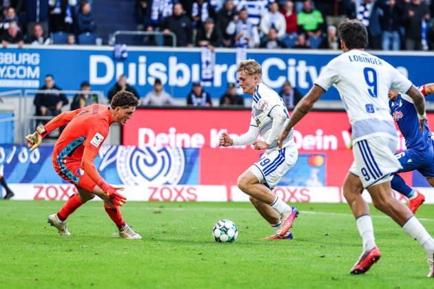 Fussball, 3.Liga Saison 2026 2027 8.Spieltag MSV Duisburg - TSG 1899 Hoffenheim II 10.10.2026, schauinsland-reisen-arena Peter Remmert (MSV Duisburg, 39) Duisburg schauinsland-reisen-arena Nordrhein-Westfalen Deutschland