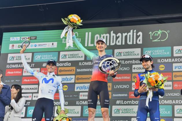 Road cycling, Rad, Radsport, Strasse - Il Lombardia 2026 - Paul Seixas Wins the Monument Solo Paul Seixas won the Monument solo during the ll Lombardia 2026, after attacking 18 km from the finish, making him the youngest winner in the history of the race, on October 10, 2026, in Bergamo, Italy. Photo byDavide Vaninetti IPA ABACAPRESS.COM Bergamo Italy  Copyright: xIPAxSport ABACAx
