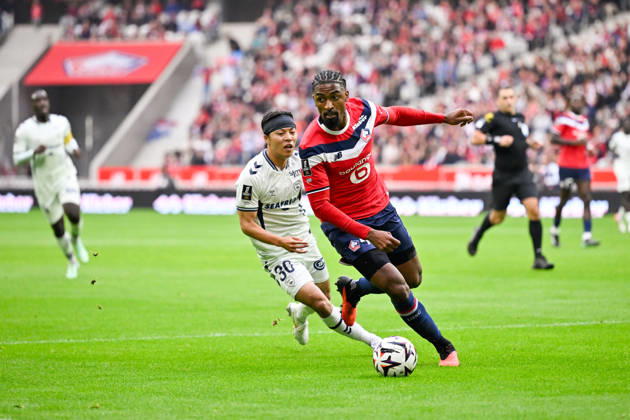 LOSC Lille v Le Havre Athletic Club - Ligue 1 McDonald s 2026 2027 Sota NAKAMURA of Le Havre and ALEXSANDRO of Lille during Ligue 1 McDonald s match between Lille and Le Havre at Stade Pierre-Mauroy on October 10, 2026 in Lille, France. Lille France  Copyright: xKevinxClementx 776573340
