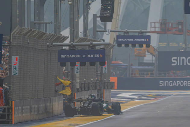 FORMULE 1 : Grand Prix de Singapour - 10 10 2026 63 George Russell (GBR) Mercedes-AMG PETRONAS Formula One Team (DEU) Mercedes W17 Mercedes, during the Formula 1 Singapore Grand Prix at the Marina Bay Street Circuit, Round 18 of the 2026 FIA Formula 1 World Championship, WM, Weltmeisterschaft 9-11 October 2026, Singapore (SGP). SINGAPORESingapore Copyright: xIANxBUNDEYx xMPSxAGENCYx x