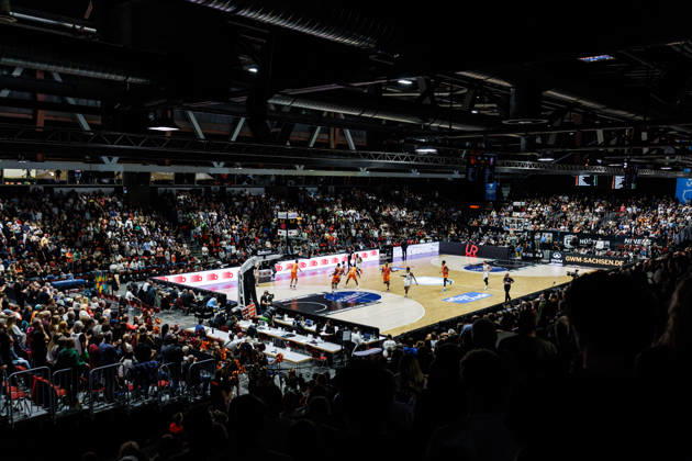 10.10.2026, GER, BBL, easyCredit Basketball Bundesliga, Chemnitz, Niners Chemnitz - FC Bayern München Basketball Atmosphäre in der Messe Chemnitz Chemnitz Messe Chemnitz Sachsen Deutschland