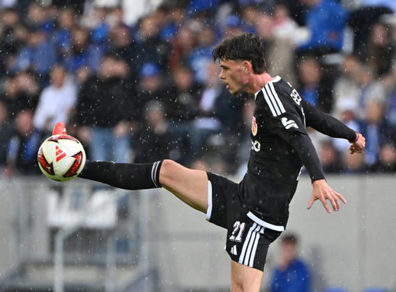 10.10.2026, xjhx, Fussball 2.Bundesliga, SV Darmstadt 98 - Energie Cottbus v.l. Luca Erlein (Energie Cottbus) (DFL DFB REGULATIONS PROHIBIT ANY USE OF PHOTOGRAPHS as IMAGE SEQUENCES and or QUASI-VIDEO) Darmstadt