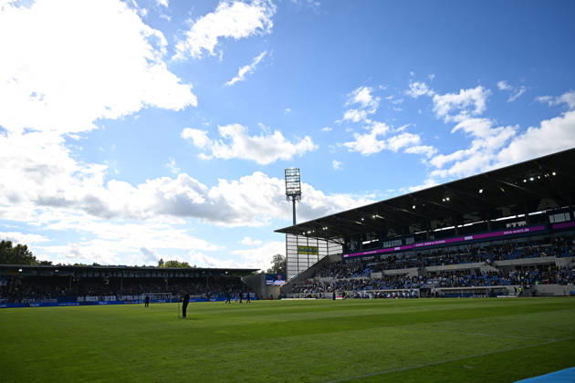 10.10.2026, xjhx, Fussball 2.Bundesliga, SV Darmstadt 98 - Energie Cottbus v.l. Stadionansicht Innenraum, Rasen (DFL DFB REGULATIONS PROHIBIT ANY USE OF PHOTOGRAPHS as IMAGE SEQUENCES and or QUASI-VIDEO) Darmstadt