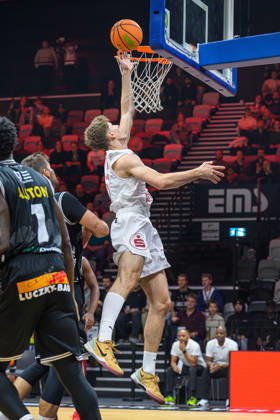 10.10.2026 - Basketball - Saison 2026 2027 - 2. Bundesliga Pro-A - 4. Spieltag: Nürnberg Falcons Basketball Club NBC - Kreisbau Kirchheim Knights - AlSch - xalxscx - Lars Lenke (11, Nürnberg Falcons BC NBC )