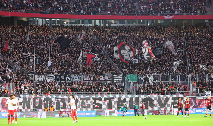 RB Leipzig - Frankfurt Bundesliga Leipzig, 10.10.2026, Red Bull Arena, Fussball, Bundesliga, Spieltag 5 , RB Leipzig vs. SG Eintracht Frankfurt , Im Bild: Fans von Eintracht Frankfurt ,