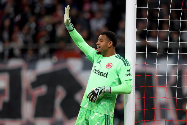 10.10.2026, xtgx, Fussball 1.Bundesliga, RB Leipzig - Eintracht Frankfurt v.l. Noah Atubolu (Eintracht Frankfurt) (DFL DFB REGULATIONS PROHIBIT ANY USE OF PHOTOGRAPHS as IMAGE SEQUENCES and or QUASI-VIDEO) Leipzig