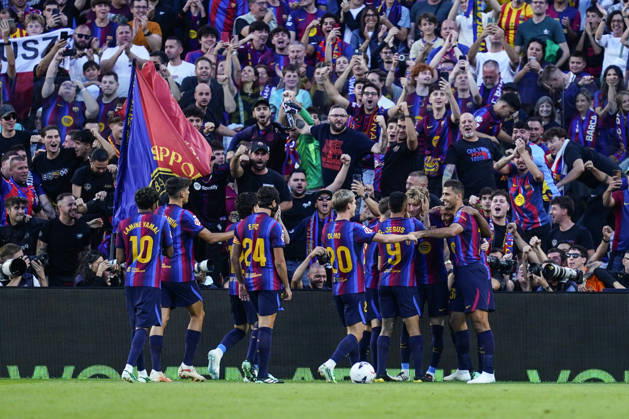 ESP: FC Barcelona, Barca - Getafe CF. La Liga EA Sports. Matchday 8. Anthony Gordon of FC Barcelona celebrates the 1-0 during the La Liga EA Sports match between FC Barcelona and Getafe CF played at Spotify Camp Nou Stadium on 10 Oct 2026 in Barcelona, Spain. kpng Copyright: xSergioxRuizx xPRESSINPHOTOx PS_2627_BAR_GET_009