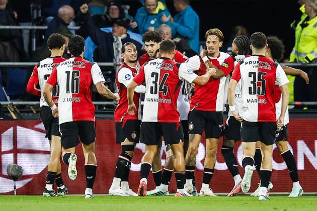 ROTTERDAM - Nacho Ferri of Feyenoord celebrates the 1-0 during the Dutch Eredivisie match between Feyenoord and AZ Alkmaar at Feyenoord stadium De Kuip on October 10, 2026 in Rotterdam, the Netherlands. BAS CZERWINSKI ANP Eredivisie 2026 27 xVIxANPxSportx xxANPxIVx 572042044 originalFilename: 572042044.jpg