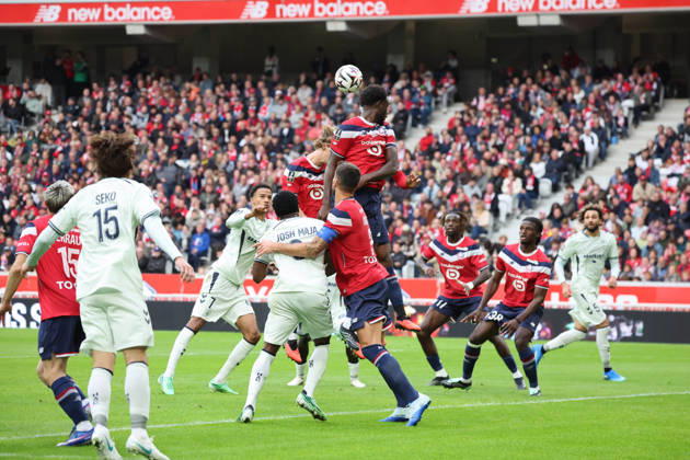 FOOTBALL : LOSC Lille vs Le Havre - Ligue 1 - 10 10 2026 Action du Havre sur le but lillois lors du match LOSC Lille vs Le Havre, Ligue 1, Decathlon Arena stade Pierre Mauroy, le 10 octobre 2026 - photo Laurent Sanson PsnewZ  Copyright: xLaurentxSANSONx xPsnewZx