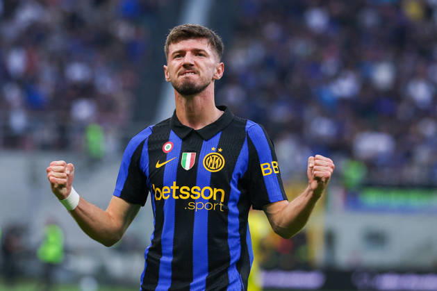 SOCCER - Serie A - Inter - FC Internazionale vs. Parma Calcio Photo by IPA ABACAPRESS.COM89510628 - Petar Sucic of FC Internazionale celebrates after scoring a goal during the Serie A Enilive 2026 27 soccer match between FC Internazionale and Parma Calcio 1913. Milan Italy  Copyright: xIPAxSport ABACAx