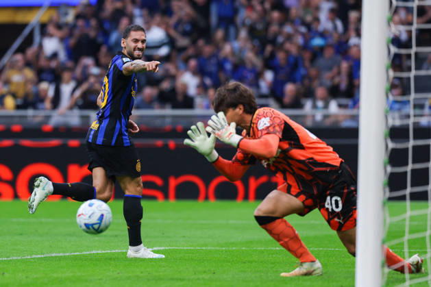 SOCCER - Serie A - Inter - FC Internazionale vs. Parma Calcio Photo by IPA ABACAPRESS.COM89510640 - Hakan Calhanoglu of FC Internazionale celebrates after scoring a goal during the Serie A Enilive 2026 27 soccer match between FC Internazionale and Parma Calcio 1913. Milan Italy  Copyright: xIPAxSport ABACAx
