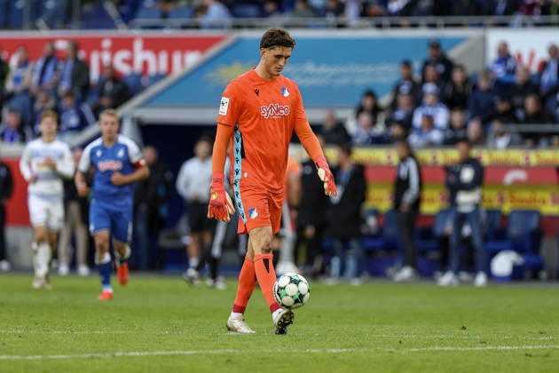 10.10.2026, GER, Fussball, Herren, 3. Liga, Saison 2026 2027, MSV Duisburg - TSG Hoffenheim II Lukas Blöndal Petersson (TSG II) in Aktion am Ball, Einzelaktion Duisburg schauinsland-reisen-Arena Nordrhein-Westfalen Deutschland Copyright: xAdrianxSchlüterx