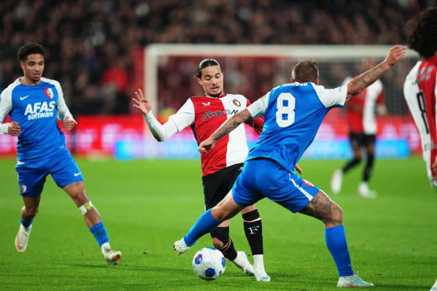 Eredivisie: Feyenoord Rotterdam v AZ Alkmaar Rotterdam - Anis Hadj Moussa of Feyenoord during the eight competition round of the 2026 2027 Eredivisie season. The match is set between Feyenoord Rotterdam and AZ Alkmaar at Stadion Feijenoord on 10 October 2026 in Rotterdam, Netherlands. Copyright: xYannickxVerhoevenx