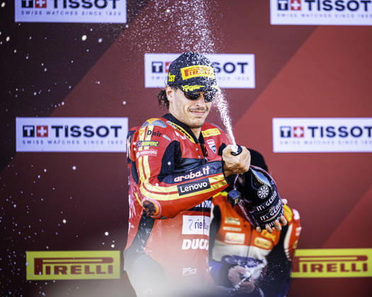 October 10, 2026, Cascais, Lisbon, Portugal: Nicolo Bulega of Aruba.It Racing - Ducati after winning the Race 1 of the FIM Superbike World Championship, WM, Weltmeisterschaft at Circuito Estoril on October 10, 2026 in Cascais, Portugal. Cascais Portugal - ZUMAr200 20261010_zsp_r200_068 Copyright: xNunoxReisinhox
