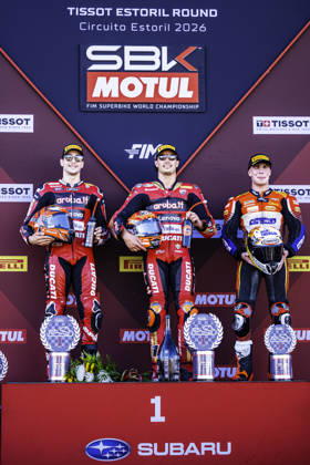 October 10, 2026, Cascais, Lisbon, Portugal: The Podium of the Race 1 of the FIM Superbike World Championship, WM, Weltmeisterschaft at Circuito Estoril on October 10, 2026 in Cascais, Portugal. Cascais Portugal - ZUMAr200 20261010_zsp_r200_071 Copyright: xNunoxReisinhox