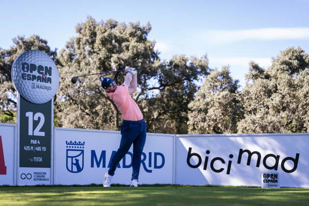 Golf 2026: Open De Espana: Day Three MADRID, SPAIN - OCTOBER 10: Connor Syme of Scotland tees off on day three of the Open de Espana presented by Madrid at Club de Campo Villa de Madrid on October 10, 2026 in Madrid, Spain. Madrid Club de Campo Villa de Madrid Madrid Spain Copyright: xAlbertoxGardinx AGardin_20261010_Golf_Esp_Mad_1569