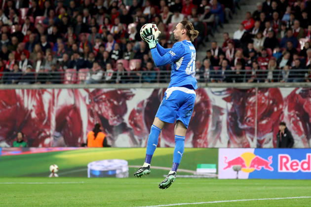 10.10.2026, xgox, Fussball 1.Bundesliga, RB Leipzig - Eintracht Frankfurt v.l. Maarten Vandevoordt (RB Leipzig) (DFL DFB REGULATIONS PROHIBIT ANY USE OF PHOTOGRAPHS as IMAGE SEQUENCES and or QUASI-VIDEO) Leipzig