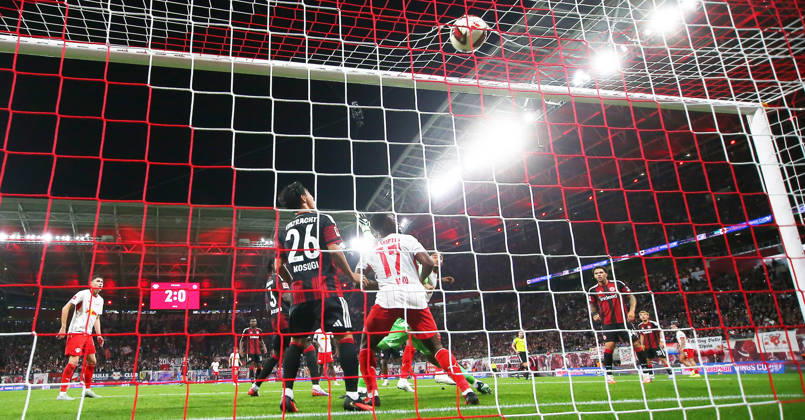RB Leipzig - Frankfurt Bundesliga Leipzig, 10.10.2026, Red Bull Arena, Fußball, 1.Bundesliga, 5.Spieltag , RB Leipzig vs. SG Eintracht Frankfurt , Im Bild: Tor für RB Leipzig. Christopher Nkunku ( 28, RBL) trifft zum 3:0.. , Nur zur redaktionellen Nutzung. Only editorial use. , DFL DFB regulations prohibit any use of photographs as image sequences and or quasi-video. ,