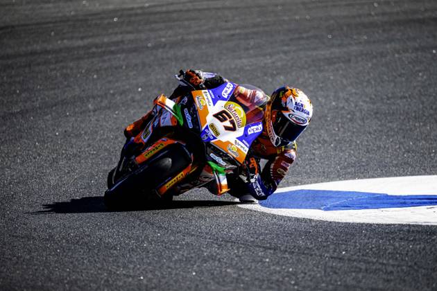 October 10, 2026, Cascais, Lisbon, Portugal: Alberto Surra of Motocorsa Racing in action during the Race 1 of the FIM Superbike World Championship, WM, Weltmeisterschaft at Circuito Estoril on October 10, 2026 in Cascais, Portugal. Cascais Portugal - ZUMAr200 20261010_zsp_r200_082 Copyright: xNunoxReisinhox
