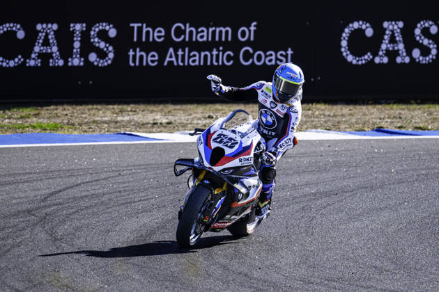October 10, 2026, Cascais, Lisbon, Portugal: Miguel Oliveira of Rokit BMW Motorrad WorldSBK Team in action during the Race 1 of the FIM Superbike World Championship, WM, Weltmeisterschaft at Circuito Estoril on October 10, 2026 in Cascais, Portugal. Cascais Portugal - ZUMAr200 20261010_zsp_r200_107 Copyright: xNunoxReisinhox