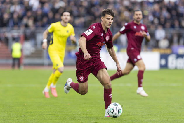 3. Liga, Fortuna Köln - 1. FC Saarbrücken; 10.10.2026 Nico Thier (Fortuna Köln, 7). 3. Liga, Fortuna Köln - 1. FC Saarbrücken, 8. Spieltag, am 10.10.2026, Südstadion, Köln. DFB regulations prohibit any use of photographs as image sequences and or quasi-video Copyright: xBEAUTIFULxSPORTS Meuselx