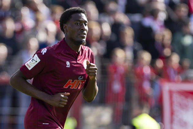3. Liga, Fortuna Köln - 1. FC Saarbrücken; 10.10.2026 Romeo Aigbekaen (Fortuna Köln, 30). 3. Liga, Fortuna Köln - 1. FC Saarbrücken, 8. Spieltag, am 10.10.2026, Südstadion, Köln. DFB regulations prohibit any use of photographs as image sequences and or quasi-video Copyright: xBEAUTIFULxSPORTS Meuselx