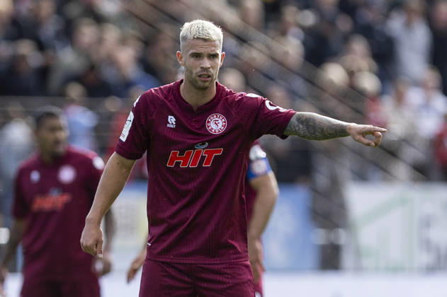 3. Liga, Fortuna Köln - 1. FC Saarbrücken; 10.10.2026 Tom Geerkens (Fortuna Köln, 6). 3. Liga, Fortuna Köln - 1. FC Saarbrücken, 8. Spieltag, am 10.10.2026, Südstadion, Köln. DFB regulations prohibit any use of photographs as image sequences and or quasi-video Copyright: xBEAUTIFULxSPORTS Meuselx
