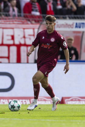 3. Liga, Fortuna Köln - 1. FC Saarbrücken; 10.10.2026 Nico Thier (Fortuna Köln, 7). 3. Liga, Fortuna Köln - 1. FC Saarbrücken, 8. Spieltag, am 10.10.2026, Südstadion, Köln. DFB regulations prohibit any use of photographs as image sequences and or quasi-video Copyright: xBEAUTIFULxSPORTS Meuselx
