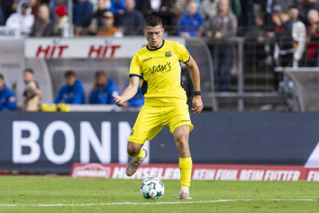 3. Liga, Fortuna Köln - 1. FC Saarbrücken; 10.10.2026 Mladen Cvjetinovic (1. FC Saarbrücken, 21). 3. Liga, Fortuna Köln - 1. FC Saarbrücken, 8. Spieltag, am 10.10.2026, Südstadion, Köln. DFB regulations prohibit any use of photographs as image sequences and or quasi-video Copyright: xBEAUTIFULxSPORTS Meuselx