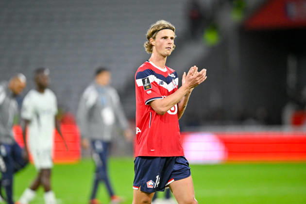 LOSC Lille v Le Havre Athletic Club - Ligue 1 McDonald s 2026 2027 Maurits KJAERGAARD of Lille during Ligue 1 McDonald s match between Lille and Le Havre at Stade Pierre-Mauroy on October 10, 2026 in Lille, France. Lille France  Copyright: xKevinxClementx 776573340