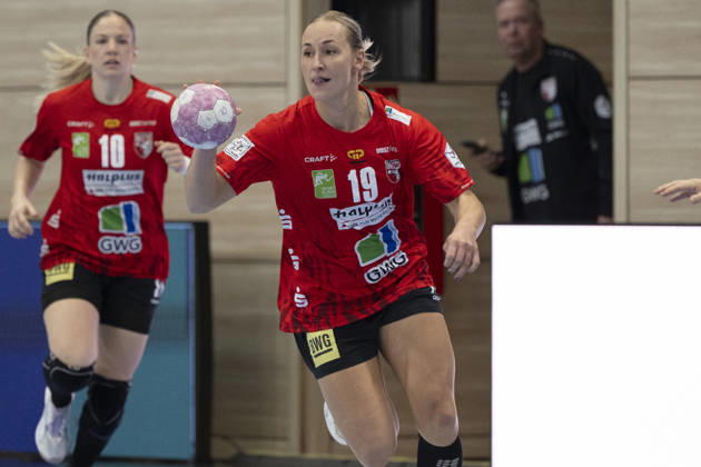 Alsco Handball Bundesliga Frauen, Saison 2026 2027 SV Union Halle-Neustadt vs.BSV Sachsen Zwickau Halle, Deutschland 09.September 2026: Im Bild:Lea Gruber (Halle) Halle Saale SWH Arena Sachsen-Anhalt Deutschland