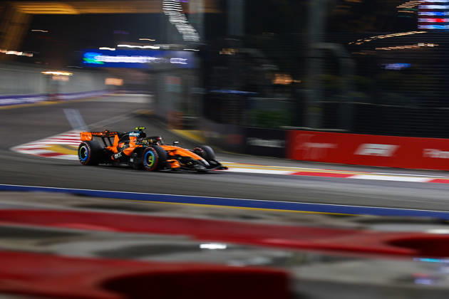 2026 Formula 1 Singapore Grand Prix SINGAPORE - OCTOBER 10: McLaren’s driver Lando Norris during the Qualifying Session at the Formula One Grand Prix of Singapore, at the Marina Bay Street Circuit in Singapore, on October 10, 2026. Daniel Ceng Anadolu Singapore Singapore. Editorial use only. Please get in touch for any other usage.  Copyright: x2026xAnadoluxDanielxCengx