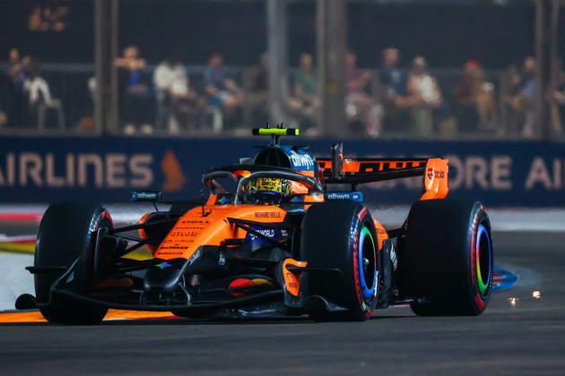 2026 Formula 1 Singapore Grand Prix SINGAPORE - OCTOBER 10: McLaren s driver Lando Norris during the Qualifying Session at the Formula One Grand Prix of Singapore, at the Marina Bay Street Circuit in Singapore, on October 10, 2026. Daniel Ceng Anadolu Singapore Singapore. Editorial use only. Please get in touch for any other usage.  Copyright: x2026xAnadoluxDanielxCengx