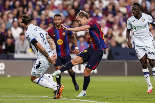 October 10, 2026, Barcelona, Barcelona, Spain: Dani Olmo of FC Barcelona, Barca in action during the Spanish league, LaLiga EA Sports, football match played between FC Barcelona and Getafe CF at Spotify Camp Nou stadium on October 10, 2026 in Barcelona, Spain. FC Barcelona V Getafe CF - LaLiga EA Sports  - ZUMAa181 20261010_zaa_a181_102 Copyright: xJavierxBorregox