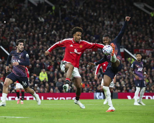 Liverpool v Manchester City, FA Premier League 10.10.26 Liverpool v Manchester City, FA Premier League Bradley Ormesher The Times Joshua Zirkzee of Manchester United, ManU and Destiny Udogie of Tottenham  Copyright: xBradleyxOrmesherx NINTCHDBPICT001114751412