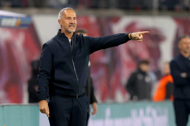10.10.2026, xtgx, Fussball 1.Bundesliga, RB Leipzig - Eintracht Frankfurt v.l. Trainer Adolf Adi Hütter (Eintracht Frankfurt) (DFL DFB REGULATIONS PROHIBIT ANY USE OF PHOTOGRAPHS as IMAGE SEQUENCES and or QUASI-VIDEO) Leipzig
