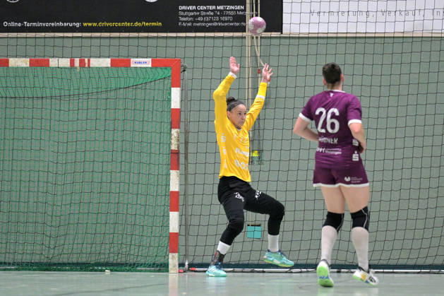 Sara Suba (TusSies Metzingen, 77) im Tor TusSies Metzingen vs. SCM Ramnicu Valcea, Handball, EHF, Europa Leauge Qualifikation Rueckspiel, Saison 2026 2027, 10.10.2026 TusSies Metzingen vs. SCM Ramnicu Valcea, Handball, EHF, Europa Leauge Qualifikation Rueckspiel, Saison 2026 2027, 10.10.2026 Metzingen Copyright: xEibner-Pressefotox EP_TBR